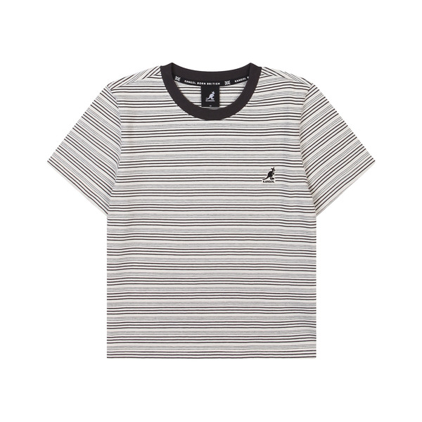 Kangol - WMNS Joy Stripe T-shirt 2730 CHARCOAL