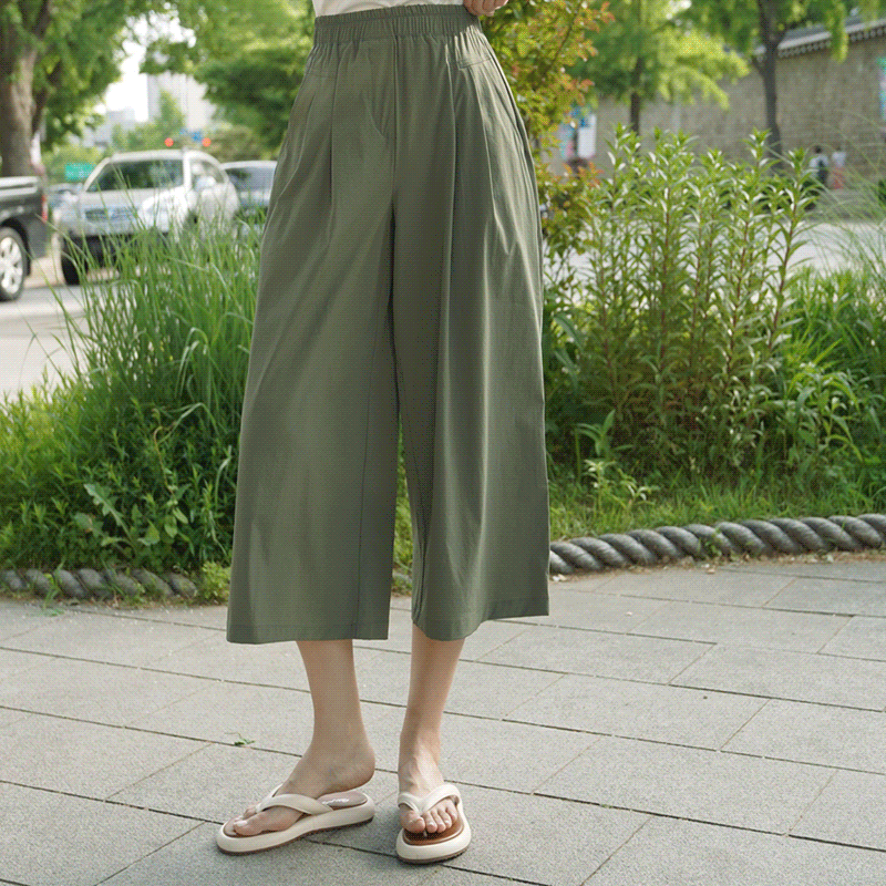 clicknfunny-[차원이다른쿨 핀턱와이드팬츠[S,M,L사이즈]]♡韓國女裝褲