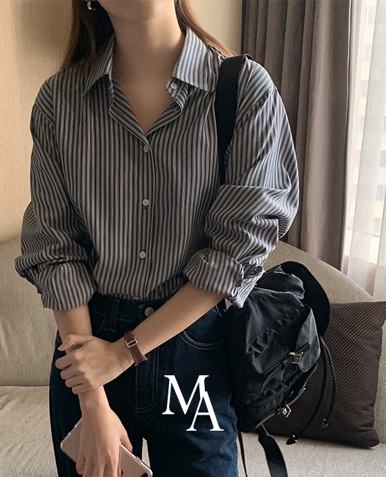 merryaround-[M.LABEL] clean soft stripe (nb)♡韓國女裝上衣
